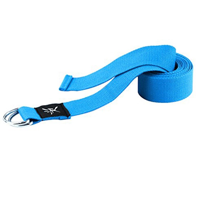 Yoga Stretch Strap Adjustable Sport Yoga Belts D-Ring Fitness Gym Strap Arm Legs Waist Exercise Training Rope Resistance Bands: blue