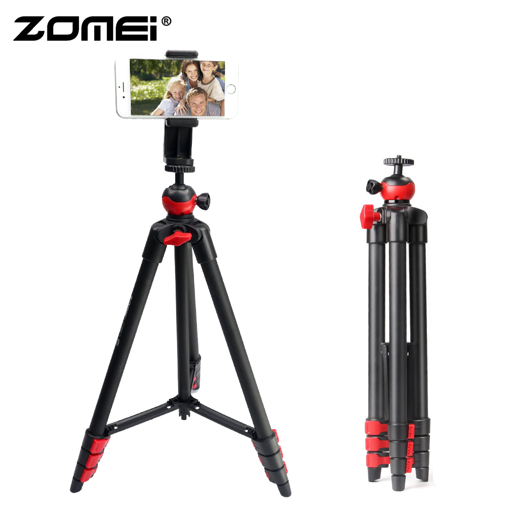 ZOMEI Phone tripod lightweight mini tripode Bluetooth Remote control smartphones clip for phone projector telescope