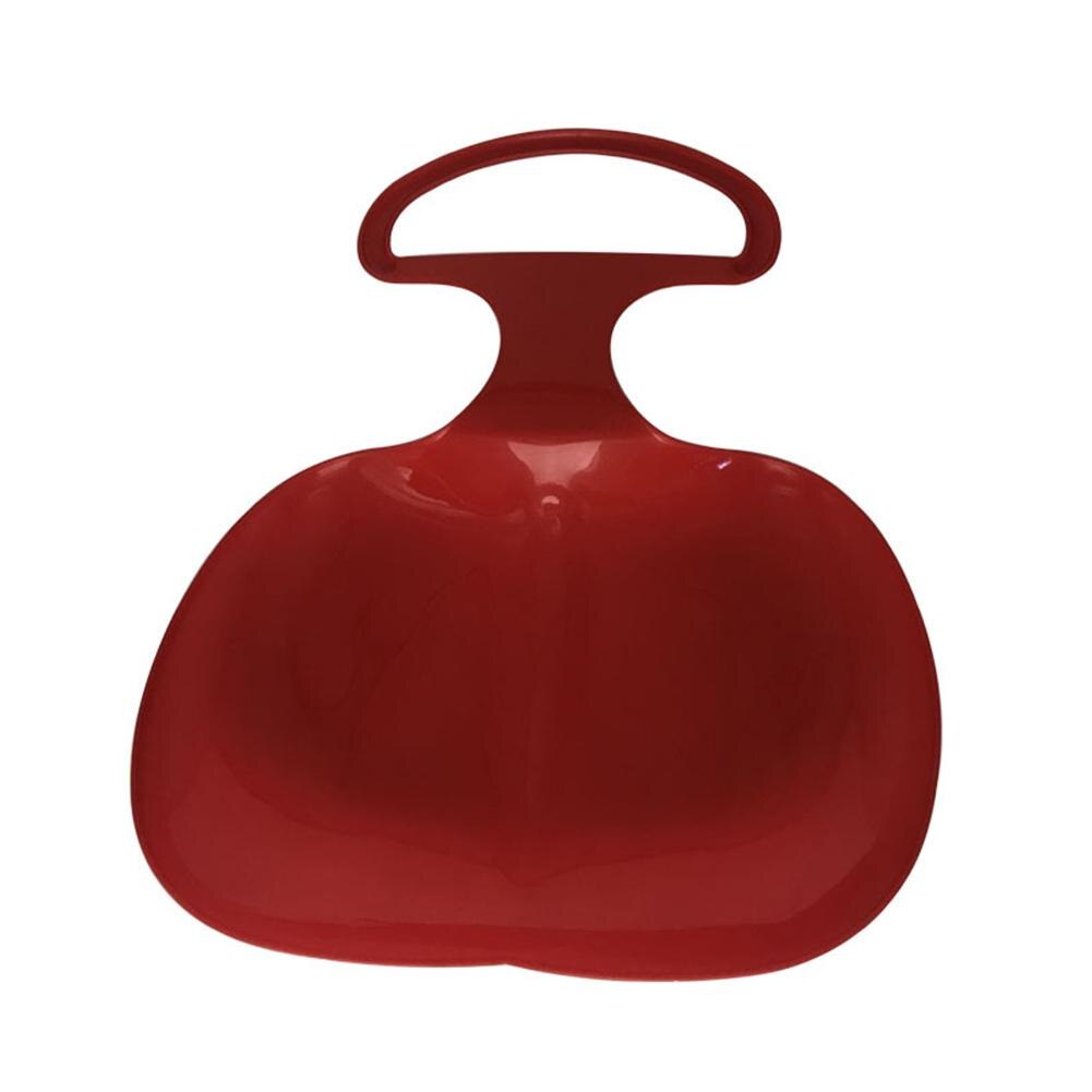 Winter Outdoor Sport Thicken Kids Adult Snow Sled Sledge Ski Board Sleigh Outdoor Grass Plastic Boards Sand Slider Snow Luge: Red