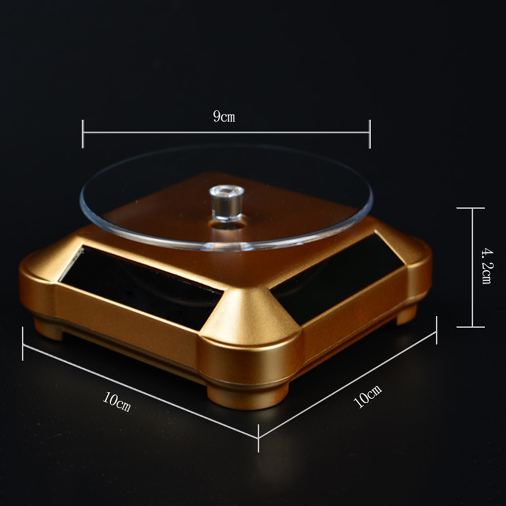 360 ° Rotierenden Anzeige Standfuß rotierend Plattenspieler-Solar-/Batterie Angetrieben, 4 Farben für Wählen