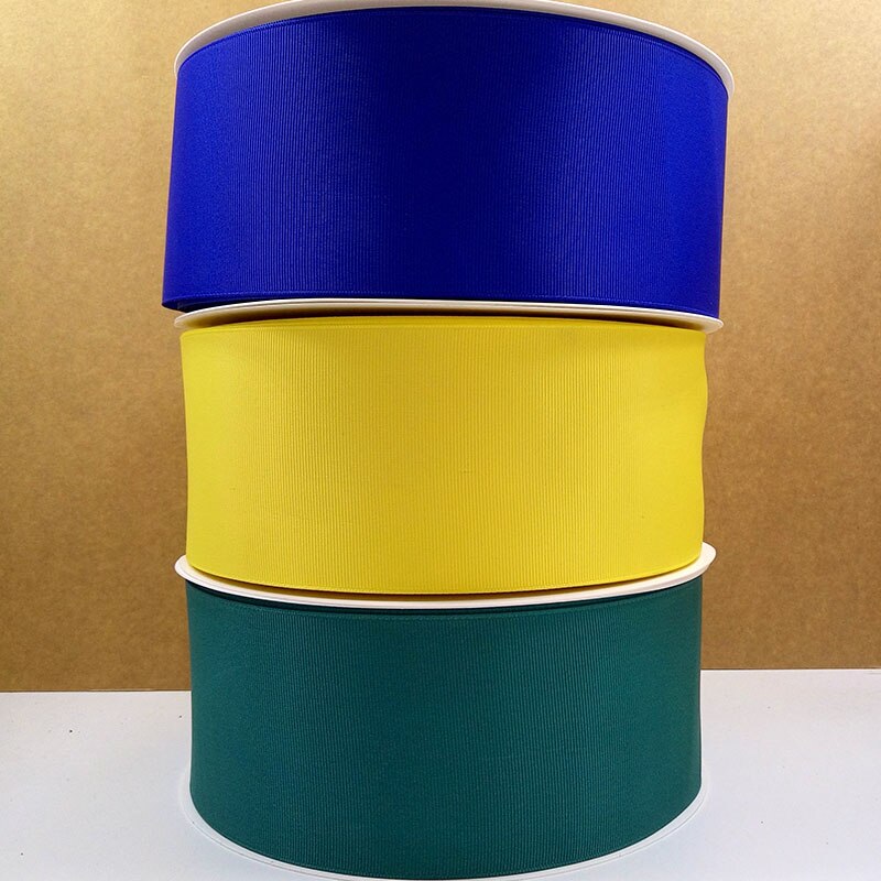 Pick Sizes 6 9 13 16 19 22 25 28 32 38 50 57 63 75 100 MM ter solid color plain Grosgrain Ribbon 100Y/colorWidth 100% polyes