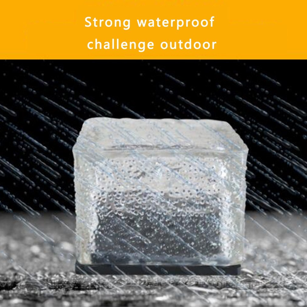Led Solar Underground Lamp Solar Tuin Deklicht Brick Ice Cube Path Floor Licht Trap Gazon Dek Solar Begraven Lampen