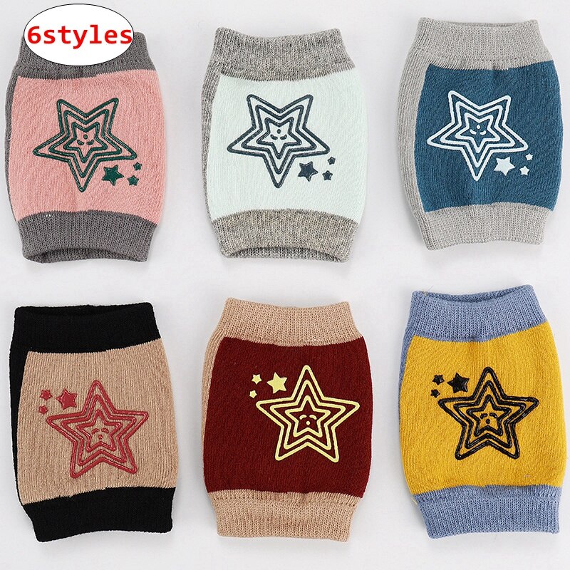 Estrela imprimir Joelheiras bebê legwarmer bebê Recém-nascido Da Criança Menina Menino anti-slip quentes Primavera Outono Meias de Proteção 6 estilos