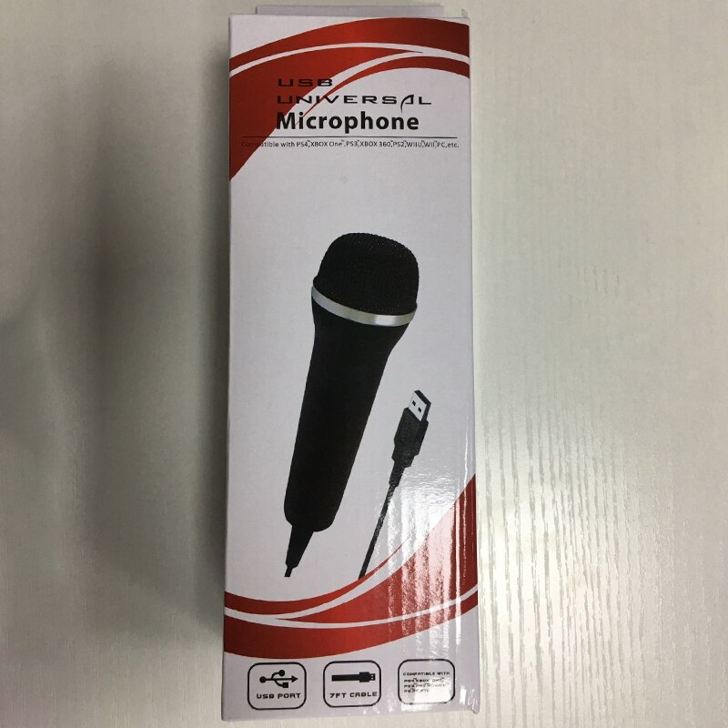 USB Wired Microphone for PS3 PS4 Switch for One/ One Slim for 360/ 360 Slim for Wii/PC Console