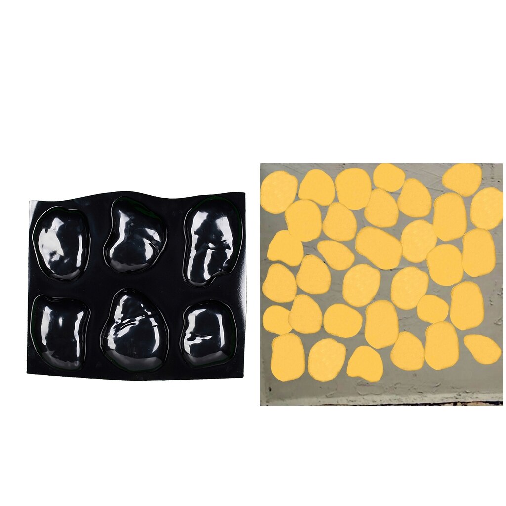 Decorative Step Stones Mold Pebbles Concrete Mould Garden Decor DIY Toy
