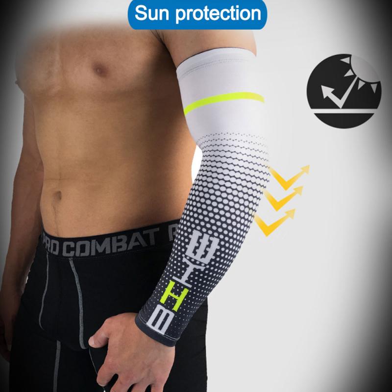 Arm Hülse Armschützer Schnell Trocknend Sonne UV Protectin Laufen Ellenbogen Unterstützung Arm Wärmer Fitness Basketball Ellenbogen Pad Radfahren