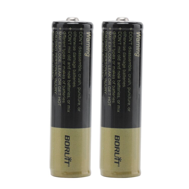 BORUiT 100% Original 18650 3.7 v 2600/2200/4000mAh Lithium Rechargeable Battery For Flashlight Headlamp Batteries: 2 pcs Y 4000mAh