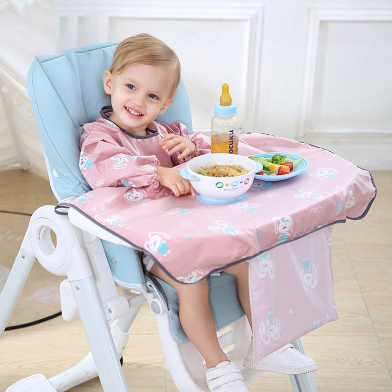 Bavaglino neonato copri tavolo sedia da pranzo per bambini abito Saliva impermeabile asciugamano Burp grembiule accessori per l'alimentazione alimentare: PK