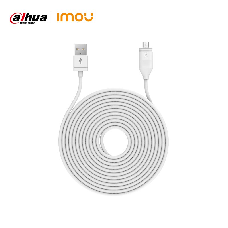 Dahua Imou 2A 3M Micro USB Waterproof Charging Cable For Imou IP WiFi Security Camera Cell Pro Accessories