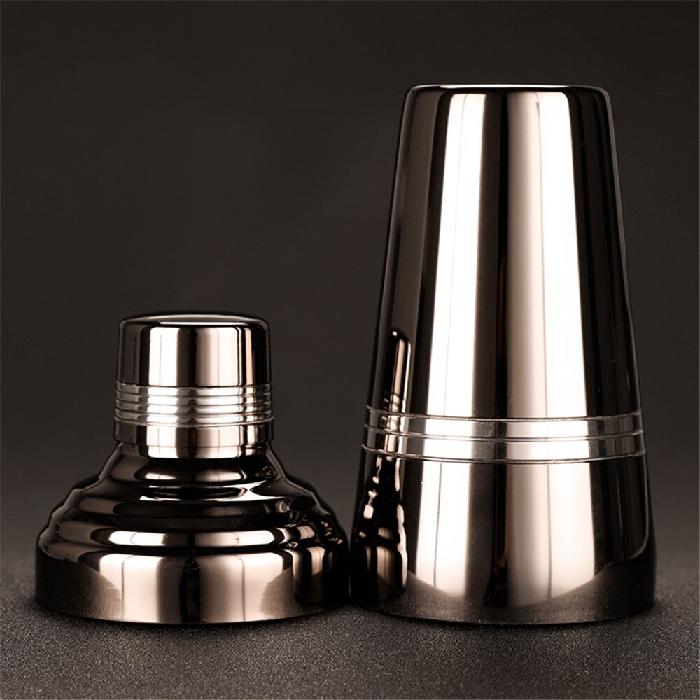 510Ml Rvs Cocktail Boston Bar Shaker Japanse Stijl Spiegel Afwerking Bar Wijn Drink Mixer Set