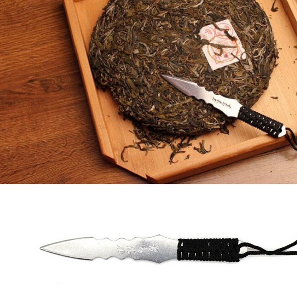 1 PCS Puerh tea Knife needle Puer knife cone stainless steel metal insert tea set thickening puer knife tea