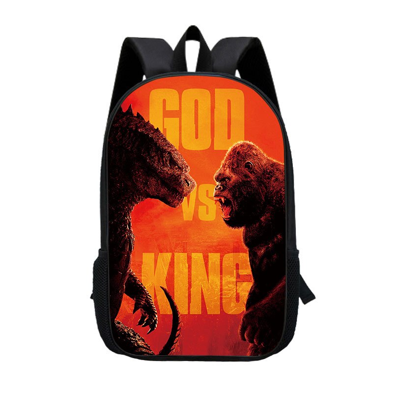 Godzillas-mochila escolar King Kong para niños, bolsa de viaje para Notebook, para estudiantes: 10