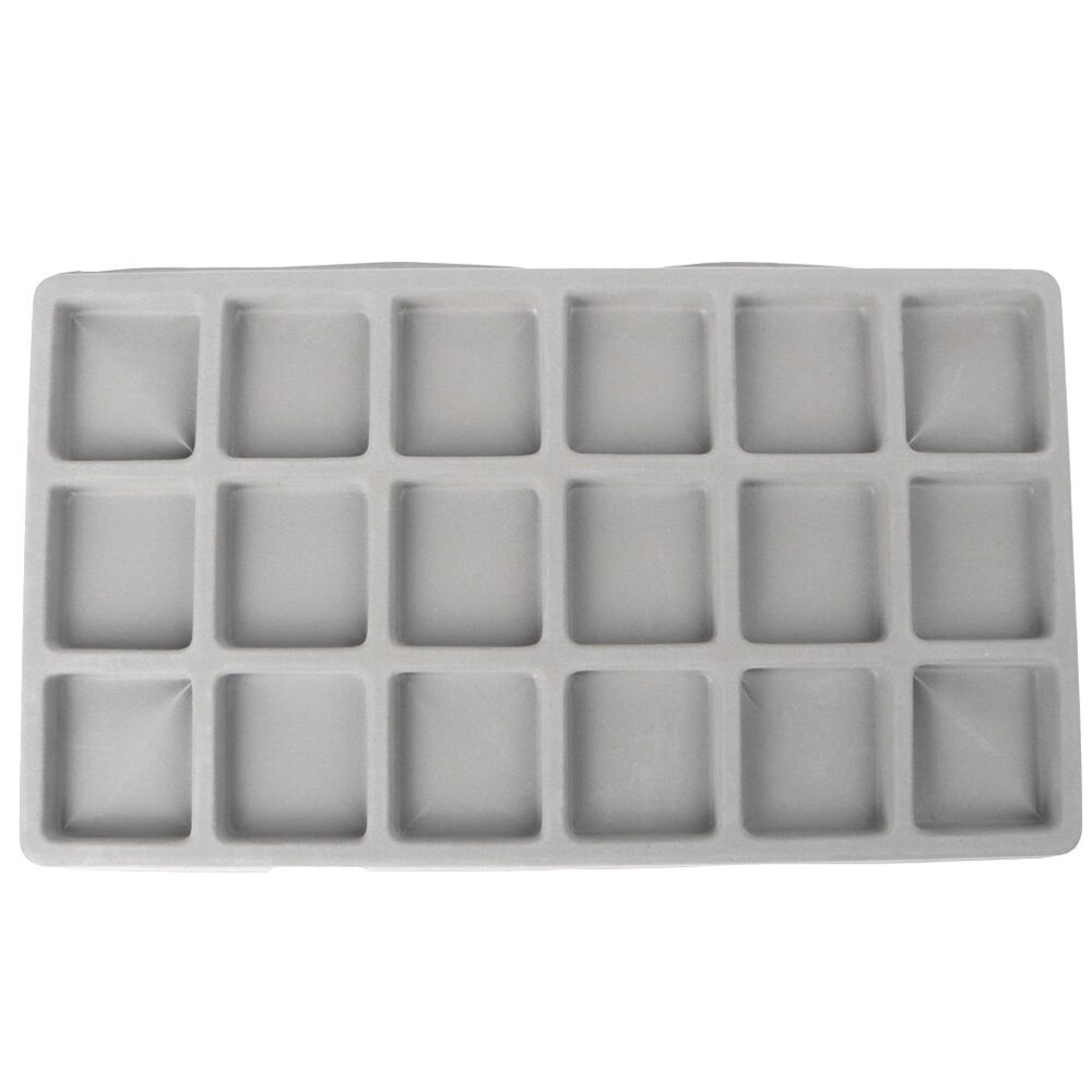 Brett diy perle bord smykker halskjede beading flokket håndverk verktøy dame tallerken: 18 rutenett