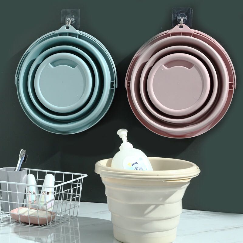 5L10L Bucket Folding Bucket Car Wash Outdoor Fishing Supplies for Fishing Round Bathroom Kitchen Camp Bucket