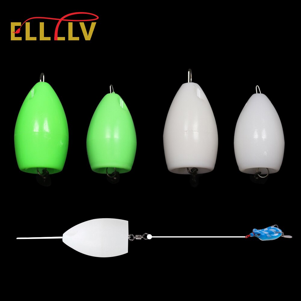 Elllv-lanzador asistido de 3 piezas, dispositivo de tiro largo flotante y hundido para señuelo de pesca, Texas Rig, accesorios de contrapeso de lentejuelas