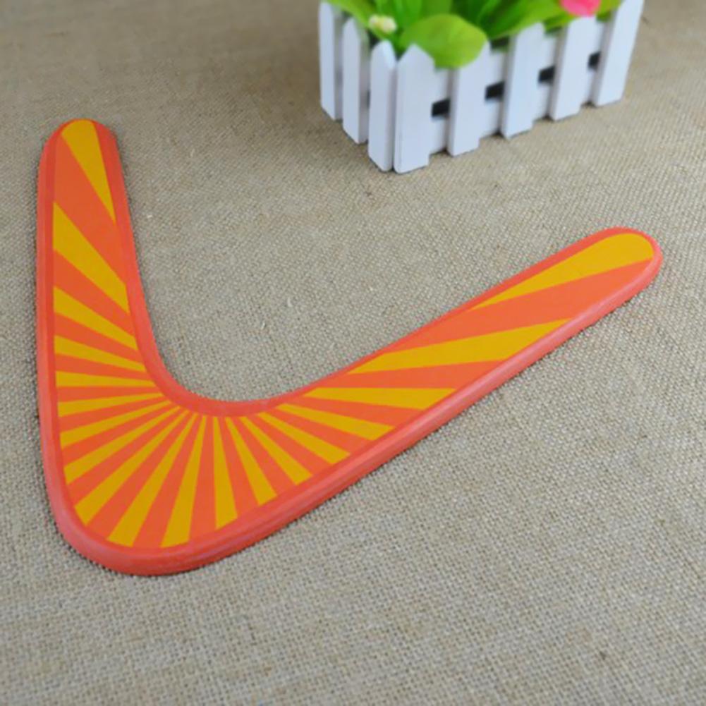 Boomerang V Shaped Throwback Toy Flying Wood Disc Funny Interactive Family Throw Catch Outdoor Fun Game Funny Game Kids