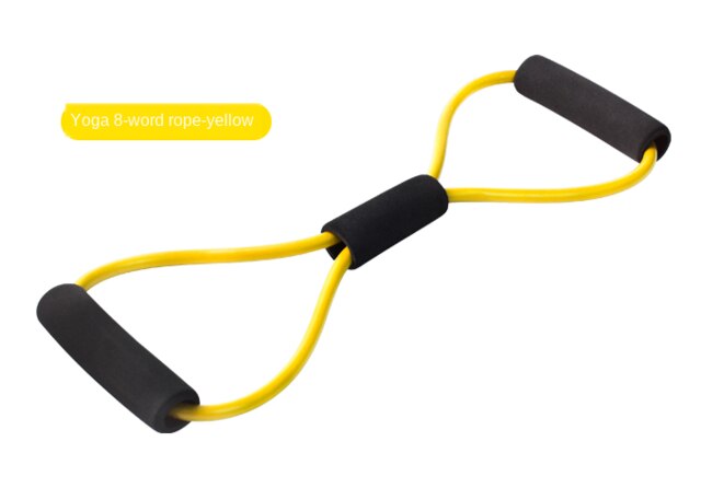 Resistance Bands Yoga Fitness Resistance 8 Word Chest Expander Rope Workout Muscle Fitness Rubber Elastic Bands home Exercise: 8