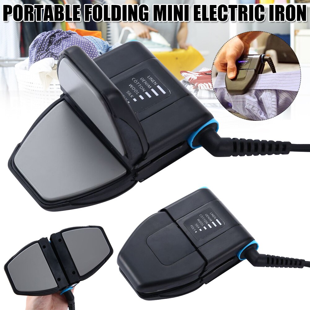 Opvouwbare Draagbare Mini Reizen Ijzer Handheld Kraag Ijzer Elektrische Handig Lichtgewicht Voor Zakenreis Reizen