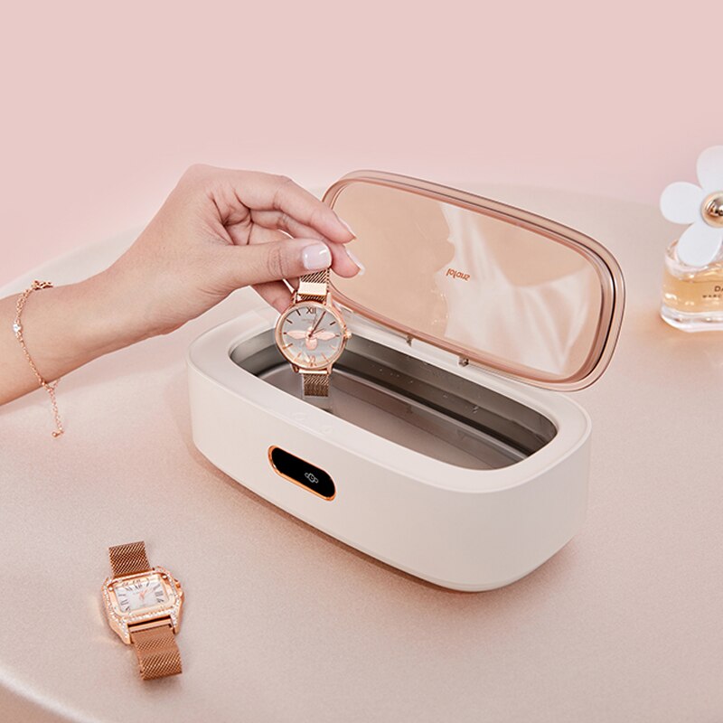 Xiaomi Lofans Ultrasonic Cleaning Machine High Frequency Vibration Deep Cleaning Four Cleaning Modes Visual Cover Opening