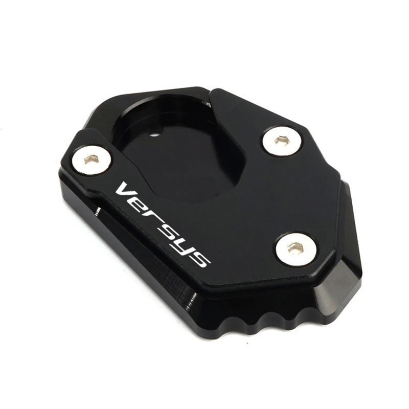 For versys 1000S VERSYS1000 SE X300 X250 motorcycle Accessories Kickstand Foot Side Stand Sidestand Extension Pad Support Plate: black