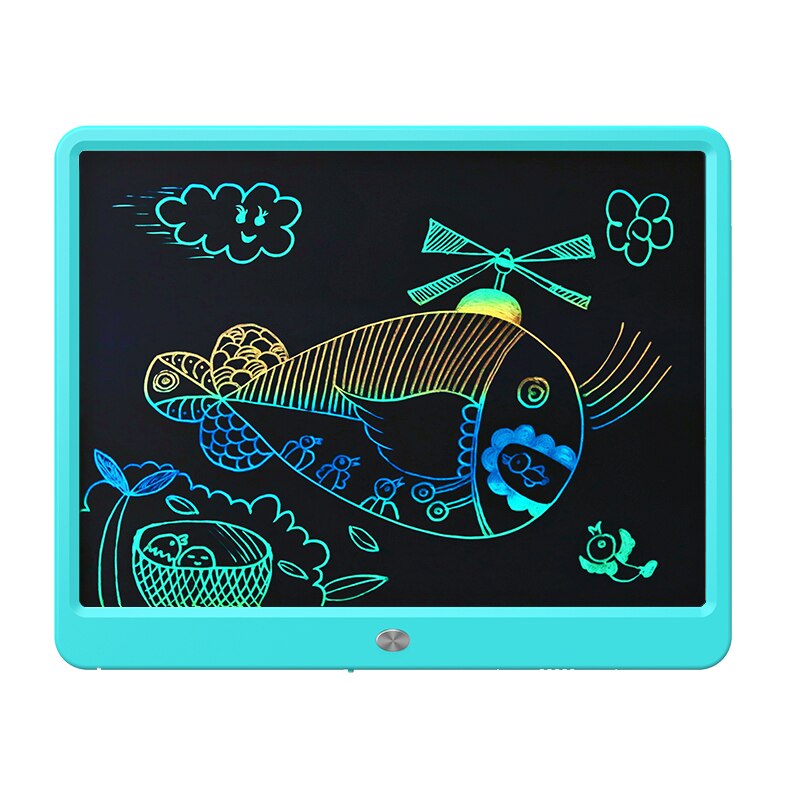 10 ''LCD Schreiben Tablet Bord Kinder Schreiben Pad Zeichnung Malerei Grafikkarte Kind Kreativität Phantasie Kind: 15 Inch Color Blue