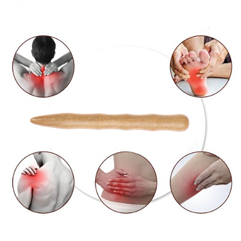 Tissu profond Fascia Point de déclenchement libération auto pied corps Massage outils longue en bois Spa Muscle rouleau bâton Cellulite Blaster