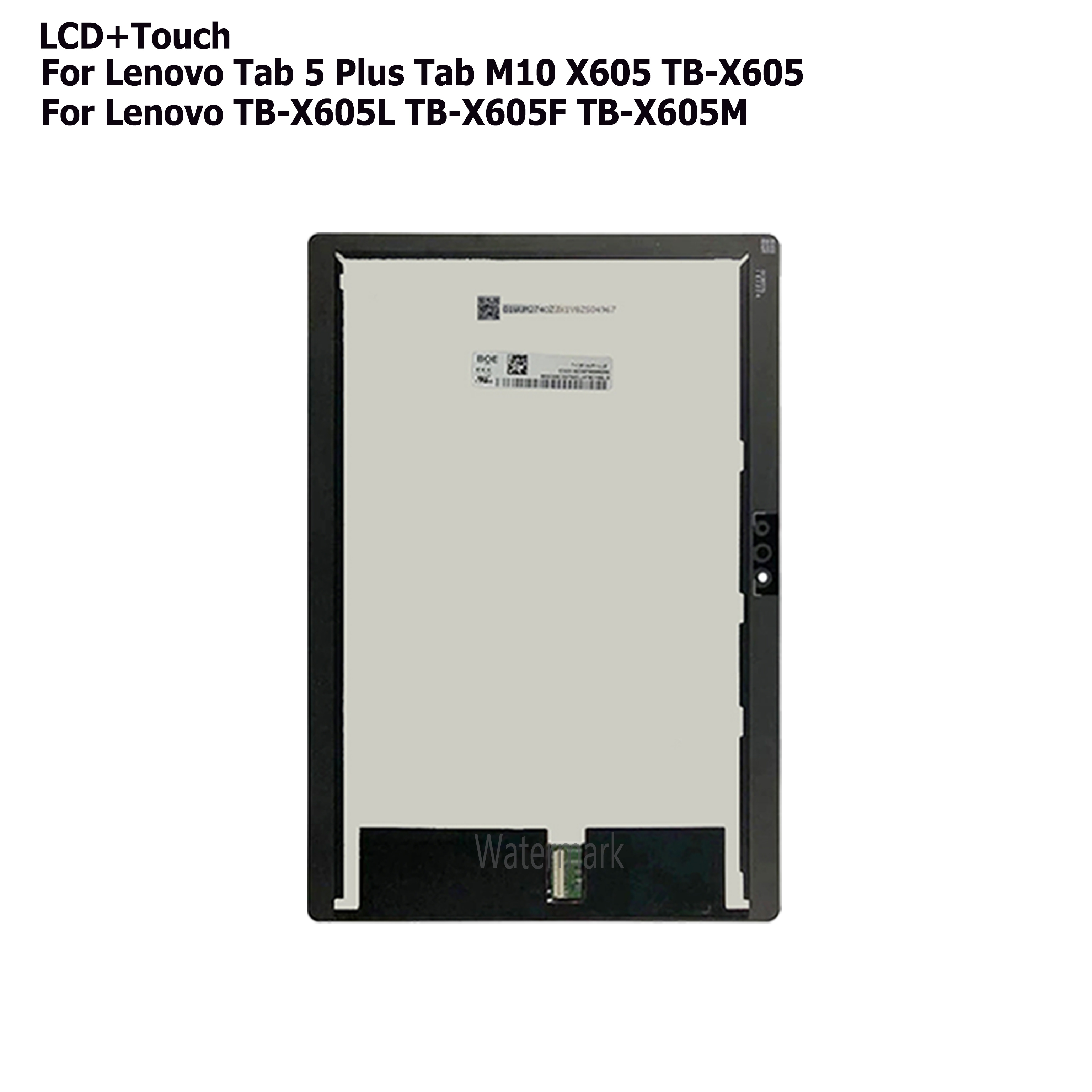 10.1 &quot;wyświetlacz X605 dla Lenovo Tab 5 Plus Tab M10 TB-X605L TB-X605F TB-X605M TB-X605 LCD ekran dotykowy Digitizer zgromadzenie testowane