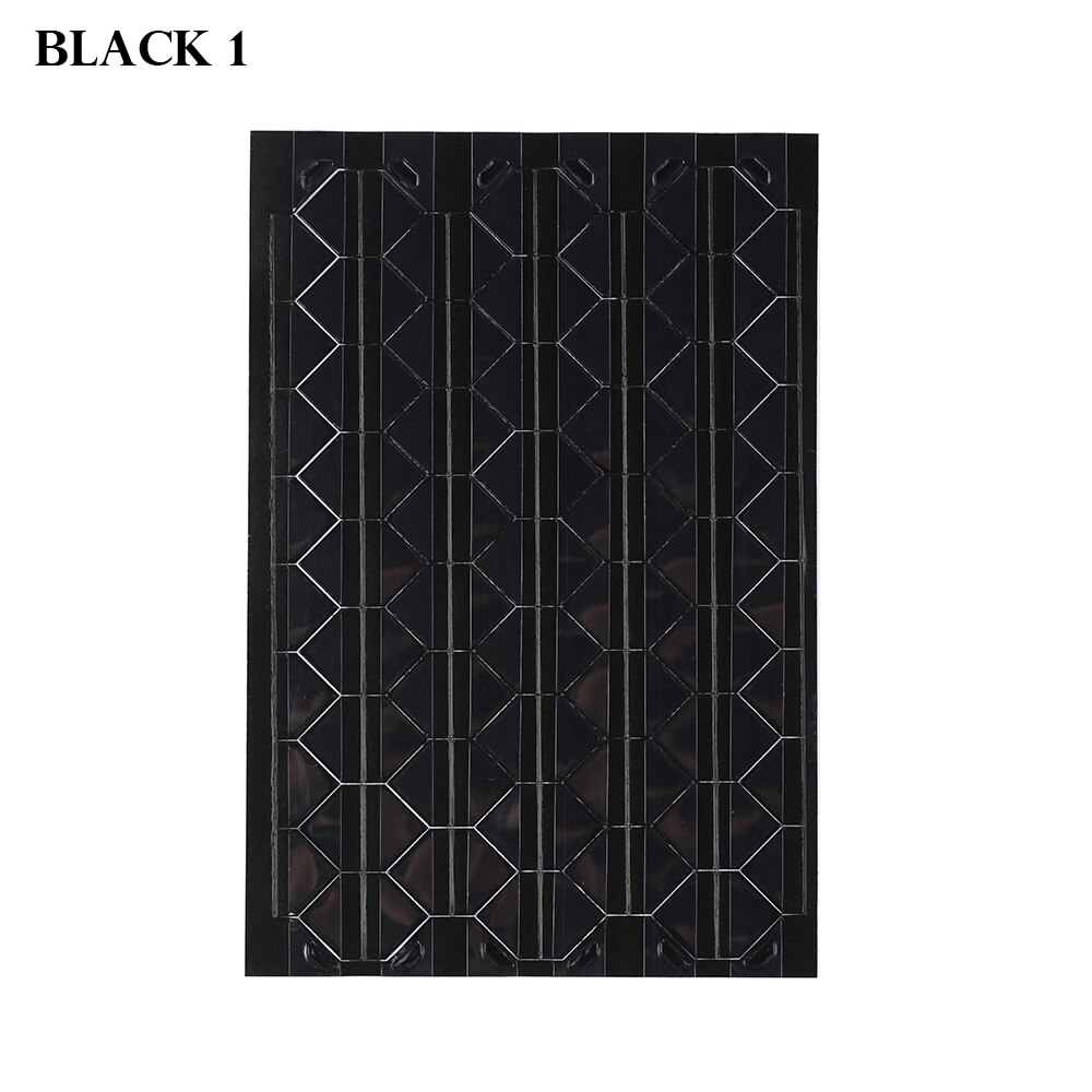 1 blatt DIY Bunte Foto Ecke Schutz Handgemachte Bild Rahmen Scrapbooking Handwerk Album Dekoration PVC Aufkleber: Schwarz 1