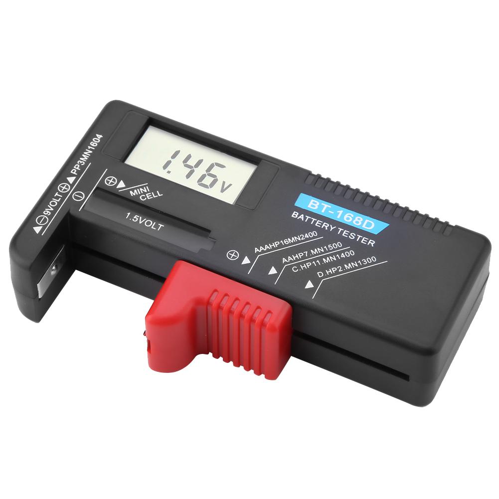 Digital AA AAA 9V Battery Tester Universal Electronic Battery Checker for Multi Size Volt Meter Measuring Tool BT168