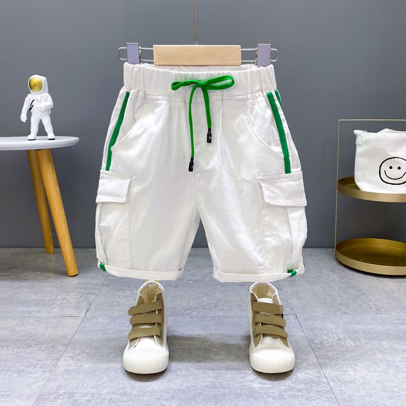 Aipie Summer Children Boy's Shorts Solid Denim Cotton Shorts For 3 9 Years Kids Wear-in Shorts - Foto 6