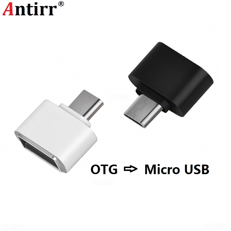 Antirr Mini Micro USB OTG Adapter Male naar USB2.0 Converter Voor Samsung Xiaomi Huawei LG Android Telefoon USB OTG Adapter