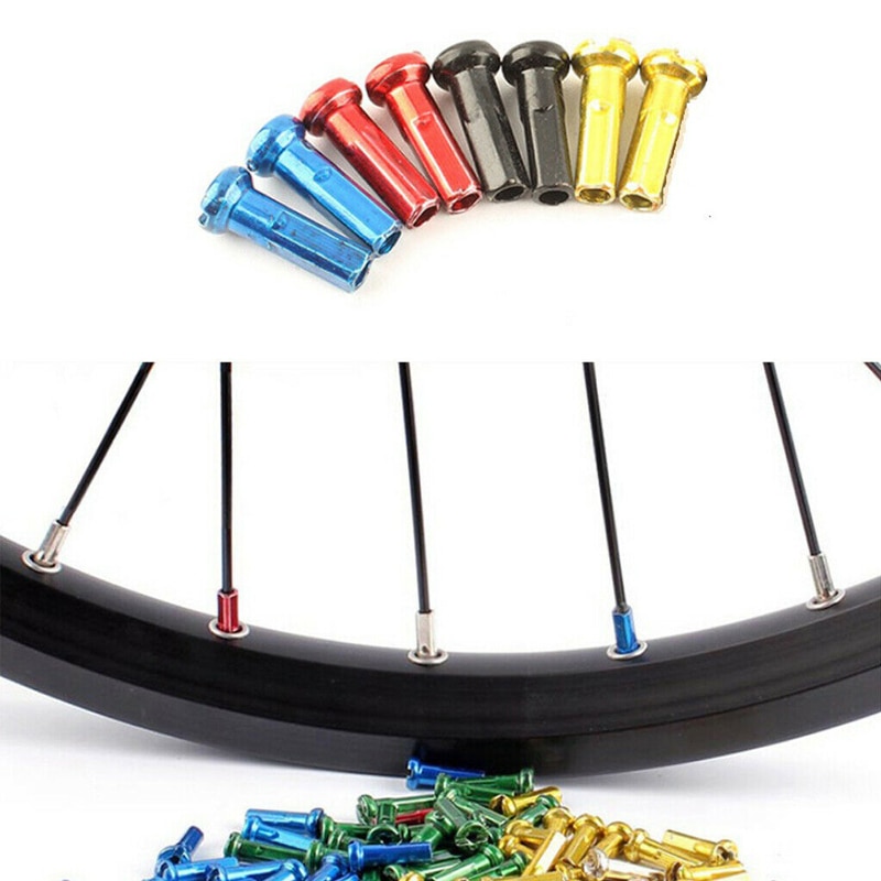 20 stücke Fahrrad Speichen Nippel Chrom 14G Fahrräder Radfahren Kupfer kopf kupfer kappe fahrrad teile