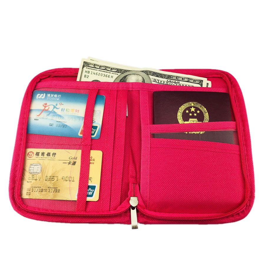 Rits Reizen Paspoorthouder Portemonnee Document Organizer Clutch, Nylon Mannen Ticket Reizen Paspoort Portemonnee Tas