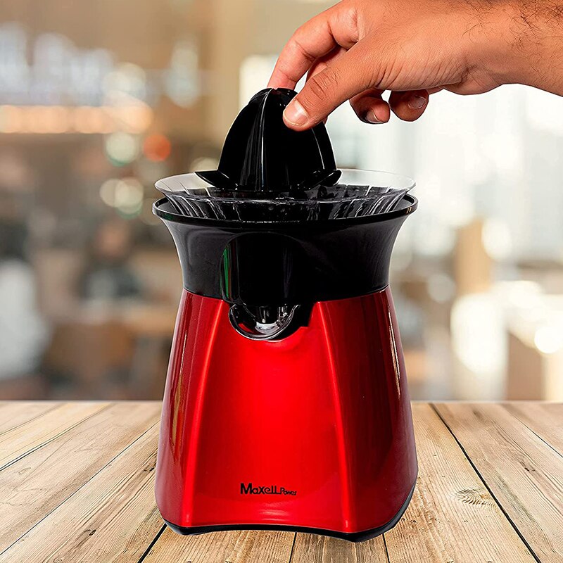 ‎MAXELLPOWER Exprimidor de Zumo Electrico Manual 40w con Sistema de Vaso Directo Extractor de Jugos para Frutas Fresca Alimentos Cocina Eléctrico Desmontable para Lavado 22 x 16 x 16 cm