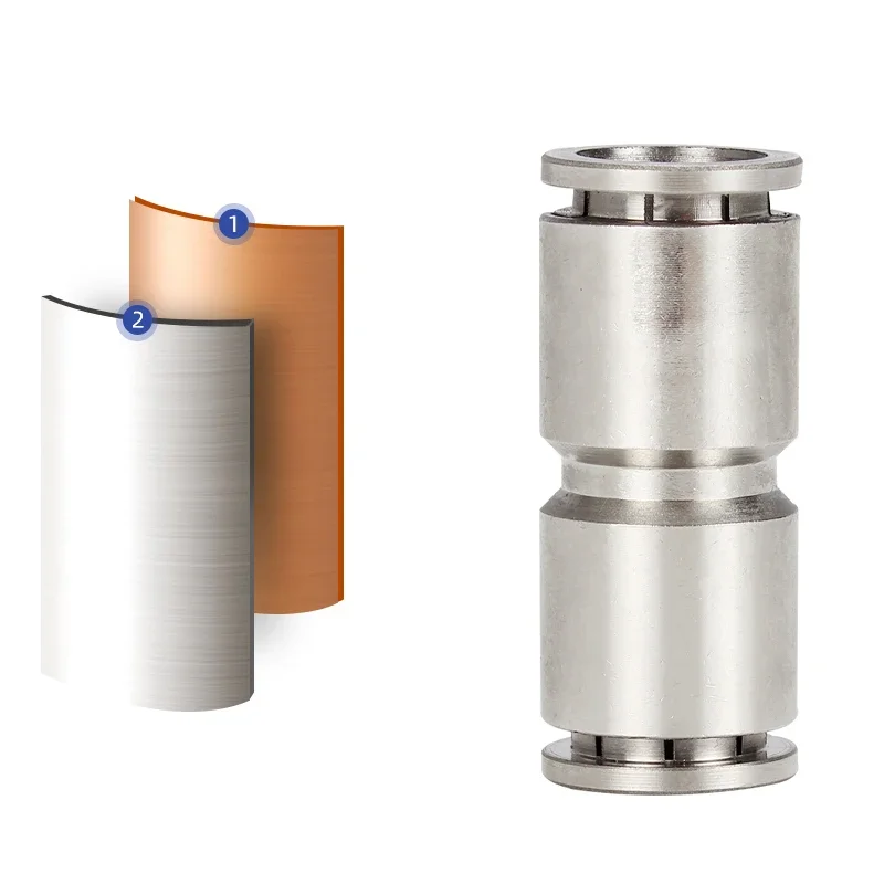 PU PG Brass Metal Pneumatic Quick Coupling Straight Through 4 6 8 10 12MM Air Compressor Hose High Pressure Connector