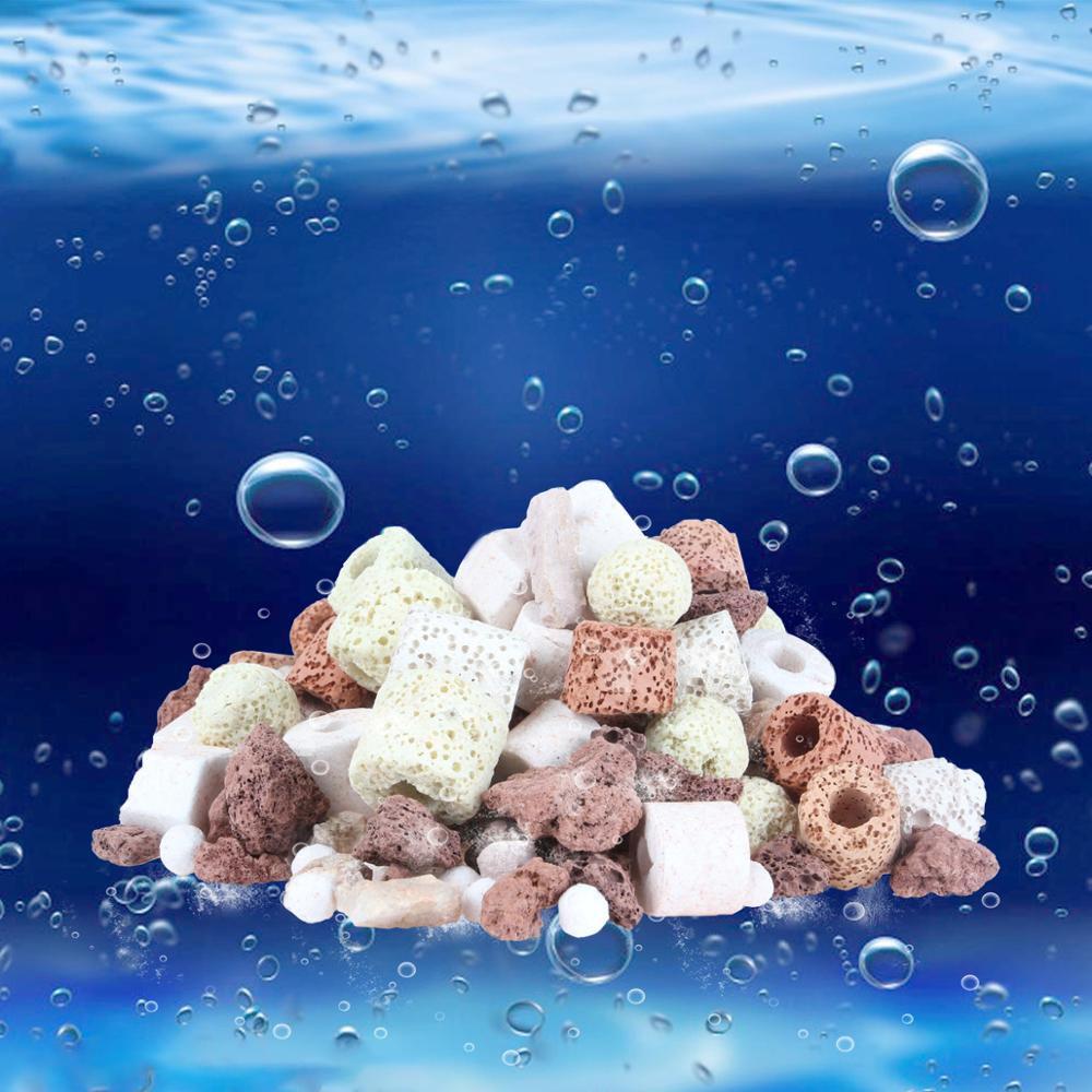 Aquarium 520g filter media Ceramic Bio Rings bacterial Ball Bacterial house Biosphere volcanic stone for fish tank