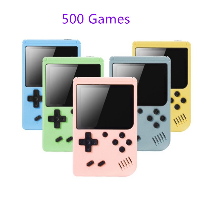 Console per videogiochi portatile retrò lettore di giochi portatile da 3.0 pollici incorporato 500 giochi classici Mini Gamepad tascabile per regalo per bambini