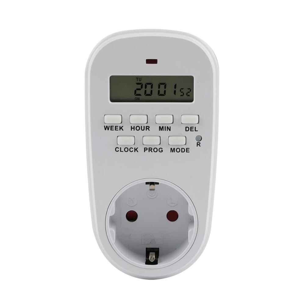 Elektrische Power Meter Eu Plug Power Meter Power Kwh Voltage Ammeter Socket Elektrische Energie Meter Keuken Timer