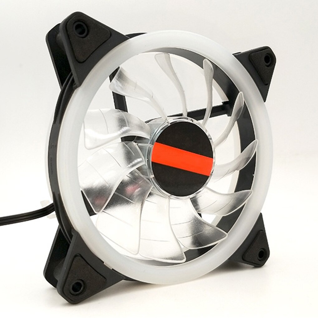 Computer Led Fans Mode Dubbelzijdig Low Noise 4-Pin Computer Voeding Fan Led Light Heatsink Cooler