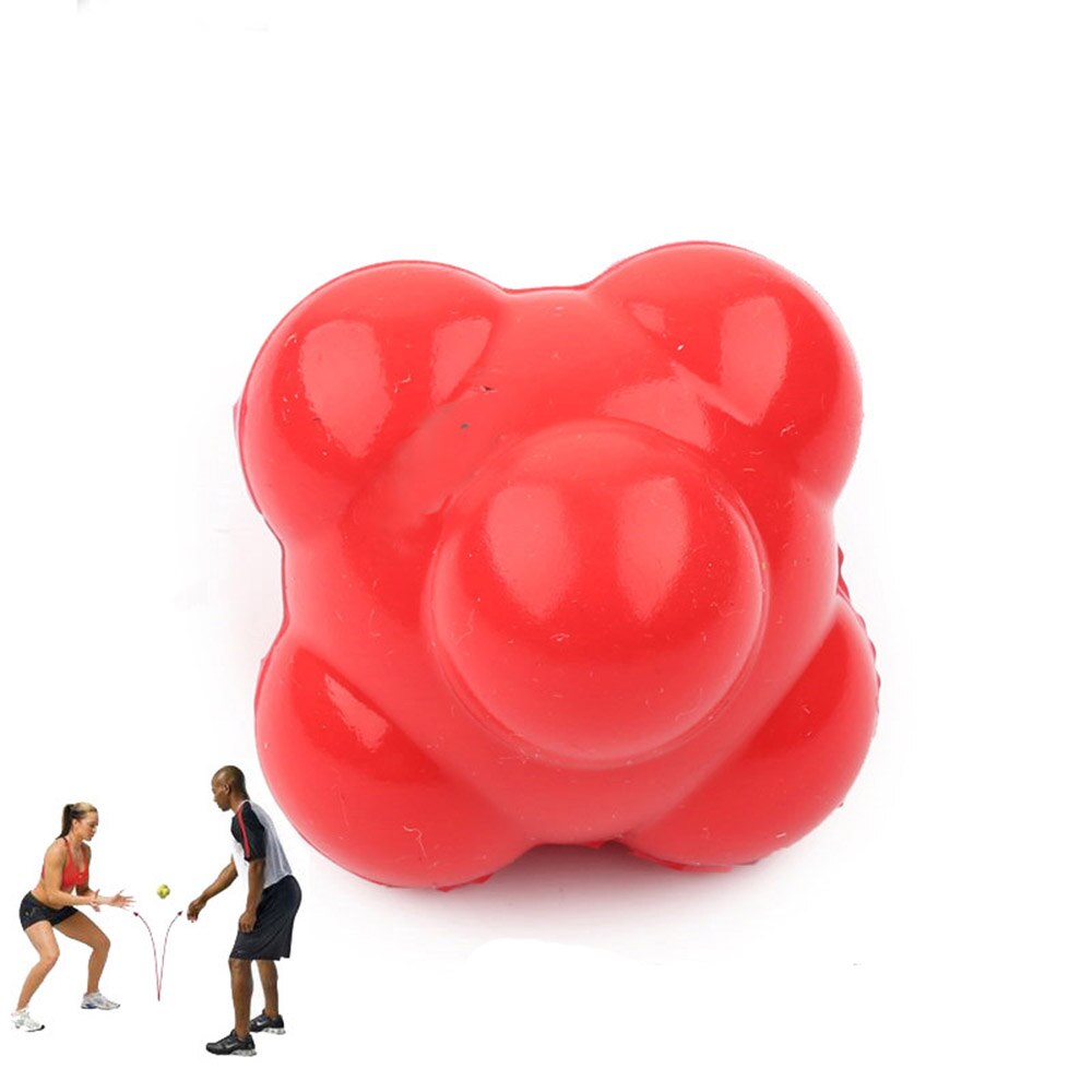 Boule hexagonale en Silicone solide, équipement d'entraînement pour la Coordination de l'agilité et des réflexes