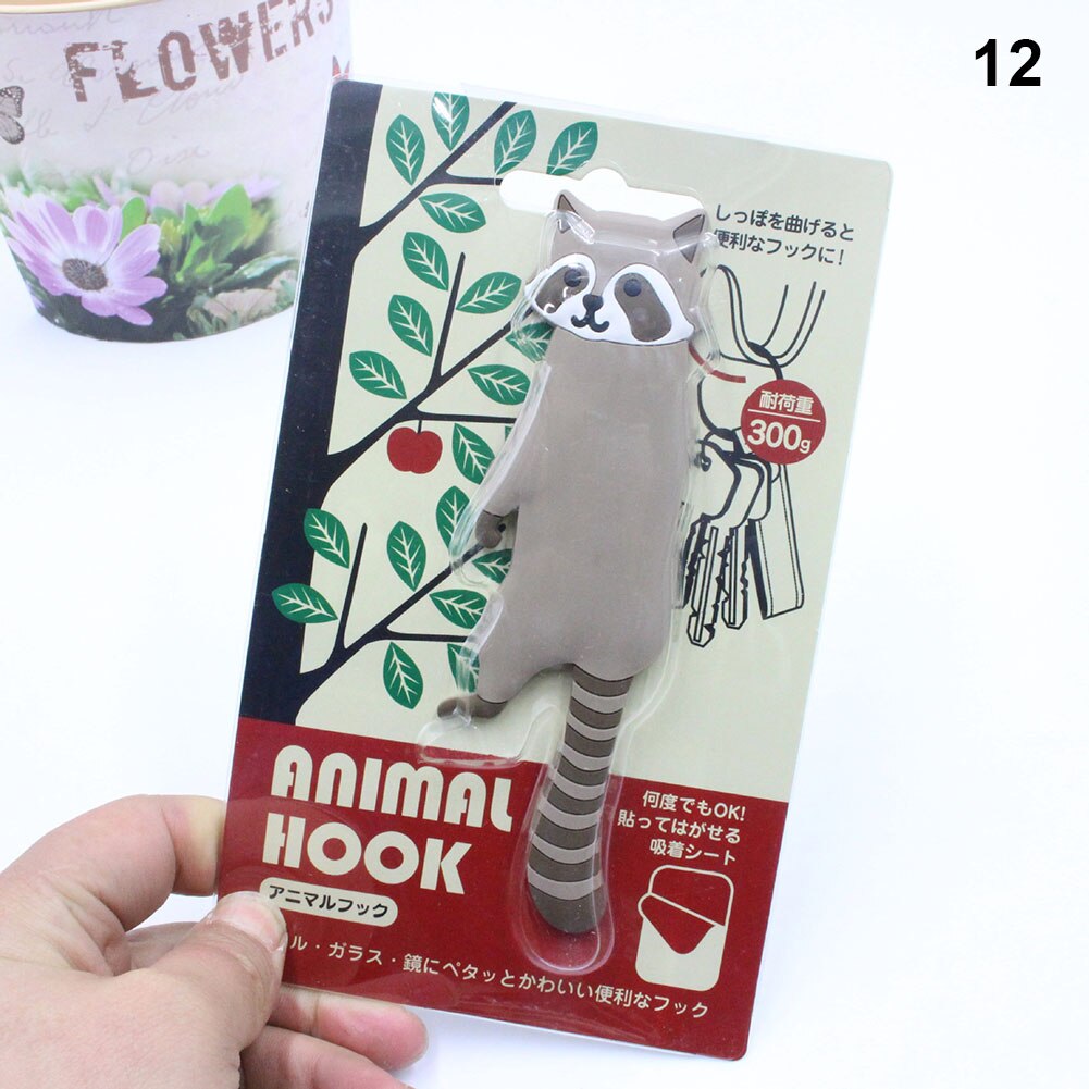 Hameçons animaux dessin animé en vogue | 1 pièce, pâte de réfrigérateur, décoration de maison Portable mignonne MDD88: 12