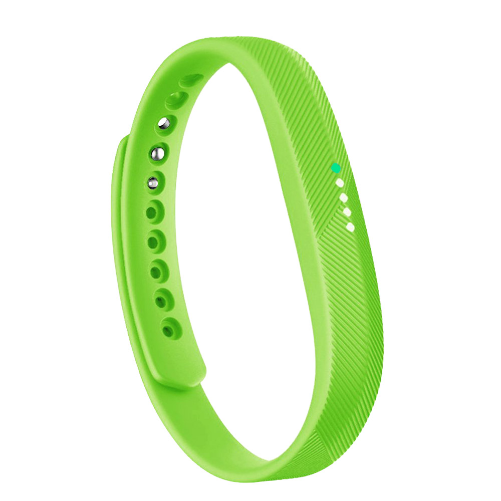 Rem för fitbit flex 2 armband sport klassisk fitness ersättningstillbehör handledsband för fitbit flex 2 rem: S / Grön