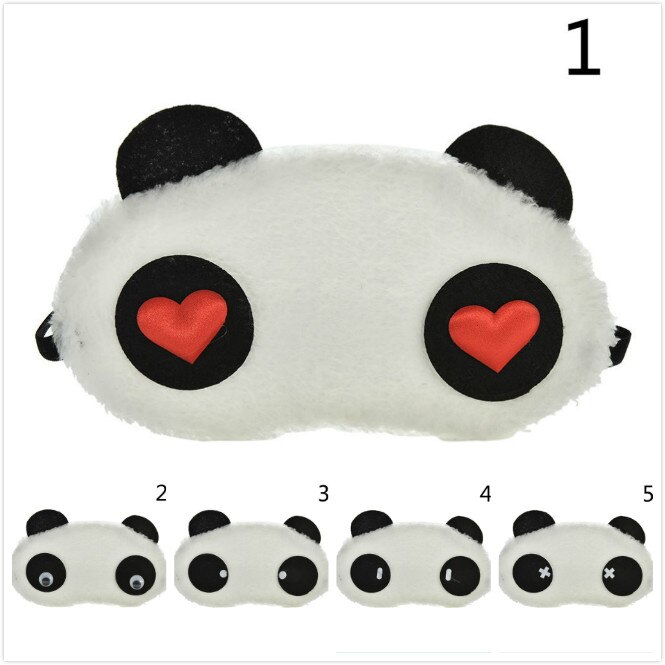 Cute Panda Sleeping Face Eye Mask Blindfold Eyeshade Traveling Sleep Eye Aid