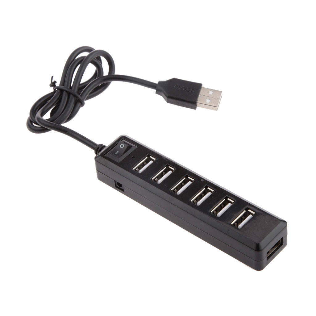 High Speed 7 Port USB HUB 2,0 Multi Splitter Expansion PC Laptop Adapter