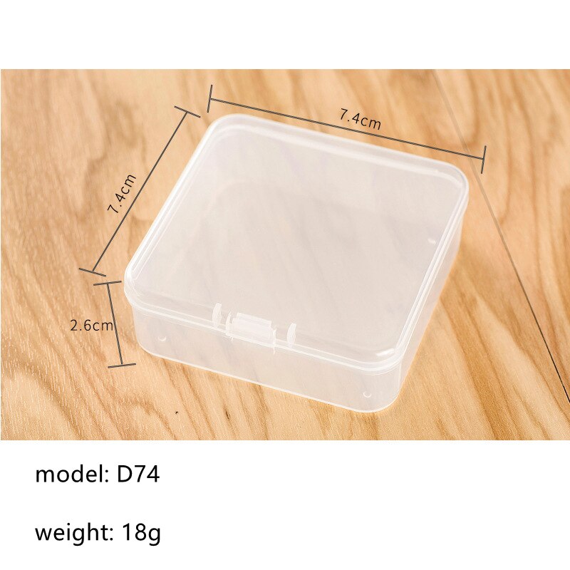 Storage Box Small Empty Box Plastic Storage Box PP Jewelry Earring Bead Screw Holder Case Display Organizer Container: D74