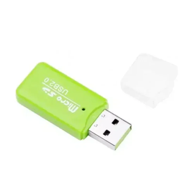 Portable mini USB 2.0 TF micro SD memory card reader, suitable for high-speed TF adapter for PC laptops, car speakers, TV boxes: PURPLE