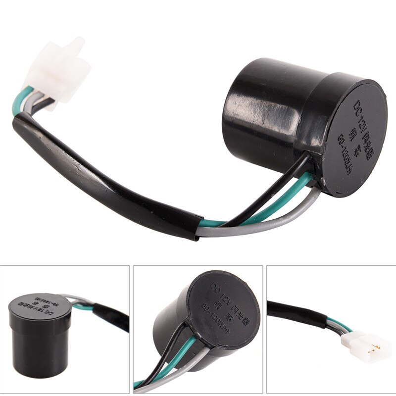 Blinker Turn Signal Flasher/Relay Round 12V 3Wire Scooter 50cc 125cc 150cc 250cc Accessories