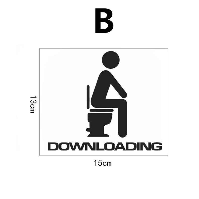 Wc Muursticker Badkamer Decoratie Wc Wc Stickers Waterdicht Wasruimte Pvc Posters Woondecoratie Accessoires: B