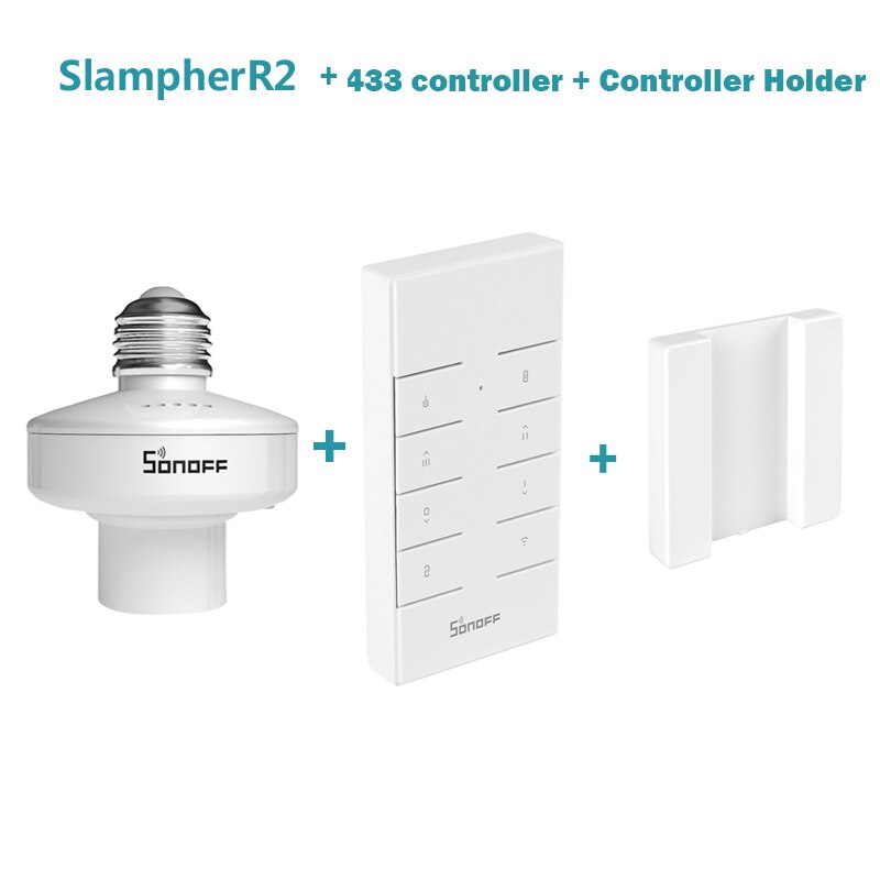 Itead Sonoff Slampher R2 E27 Wifi Lamp Houder Lichtschakelaar Smart Lamphouder Werkt Met Sonoff RM433 Alexa Google Thuis: R2 and 433 and base