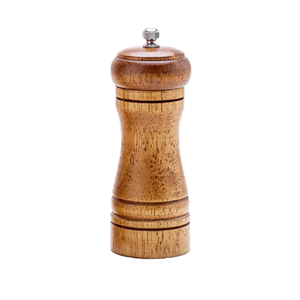 5/8/10Inch Manual Pepper Grinder Oak Wood Salt And Pepper Mill Multi-purpose Cruet Kitchen Tool Salt Grinder: 5inch